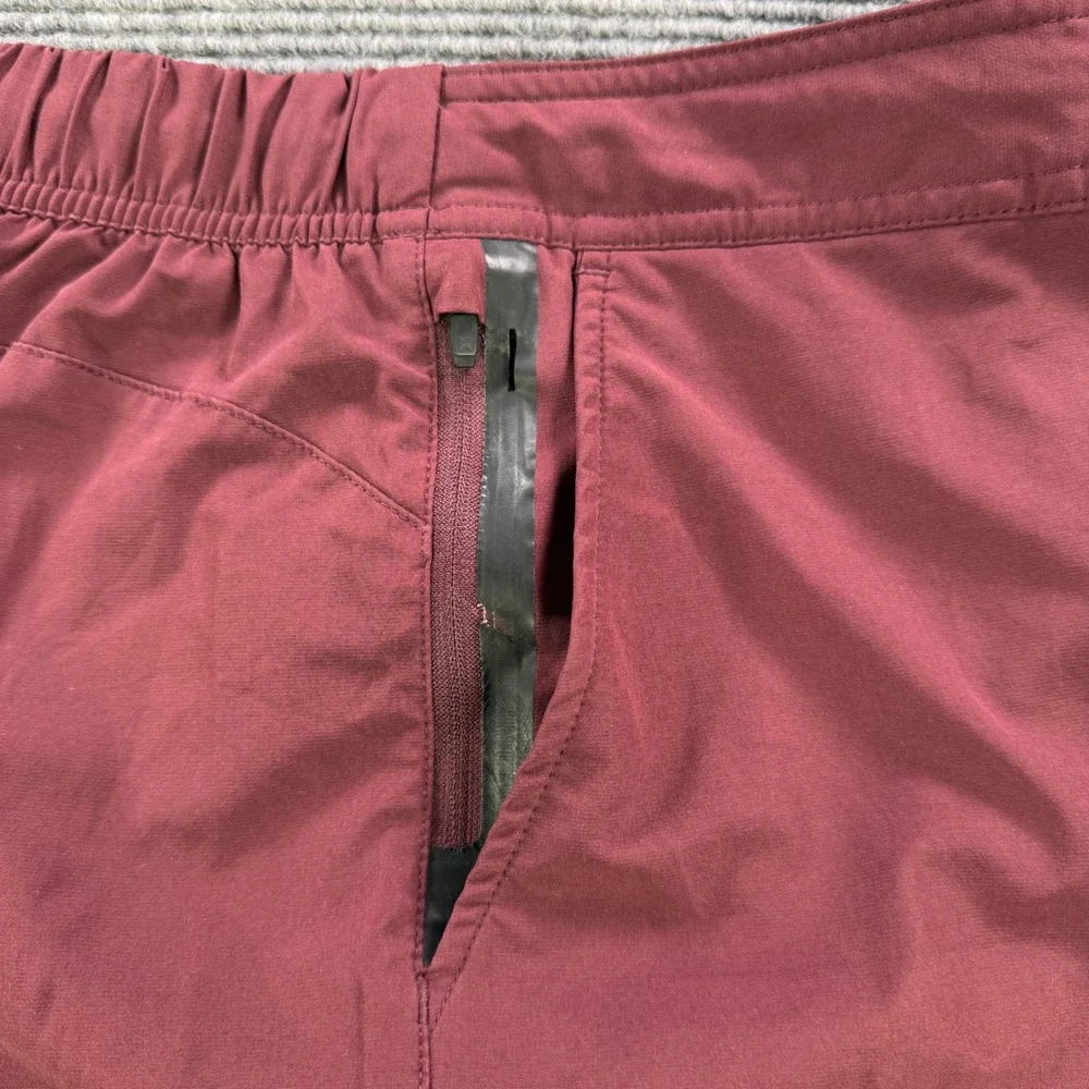 Ten Thousand Interval Shorts Mens 28 Burgundy Maroon 7